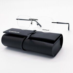 NEW MONTBLANC EYEGLASSES MB0186O 001 BLACK MEN EYEWEAR MONTBLANC